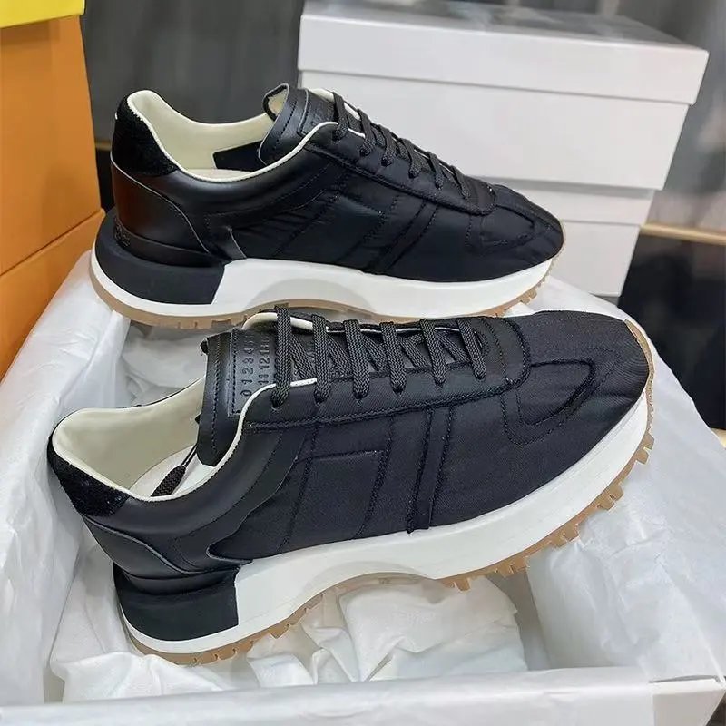 Unbranded Sneakers Low-top suede-panel gum sole — 23