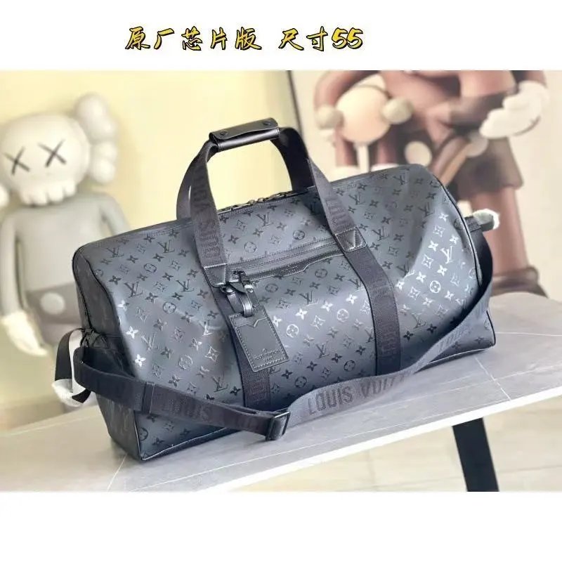 Louis Vuitton Travel Bags Monogram duffel bag with shoulder strap — 39