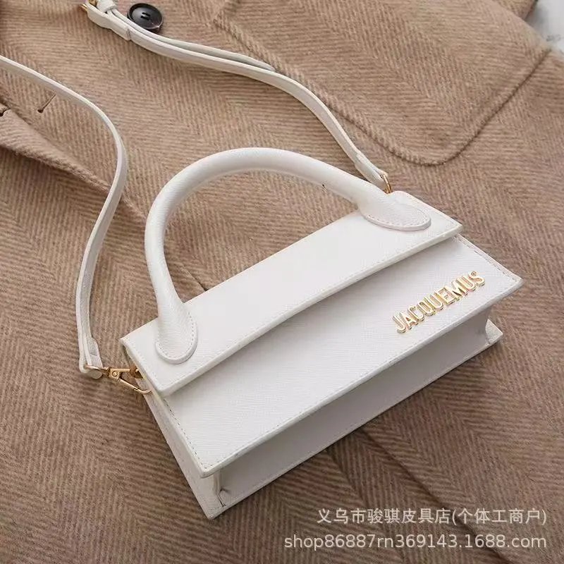 Jacquemus Handbags Structured flap handbag with top handles and detachable shoulder strap — 15(21.5cm)