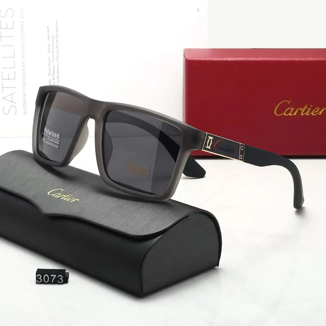 Miu Eyewear Oval sunglasses with striped metal temple detail — 33