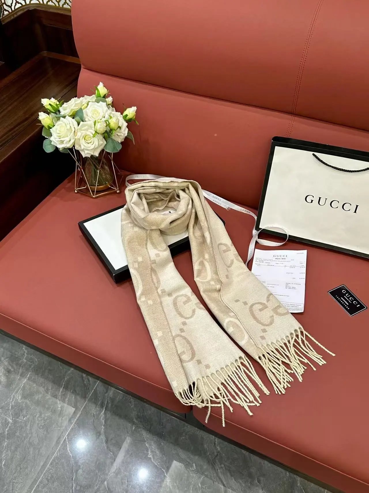 Dior Scarves Oblique monogram fringed scarf — 19