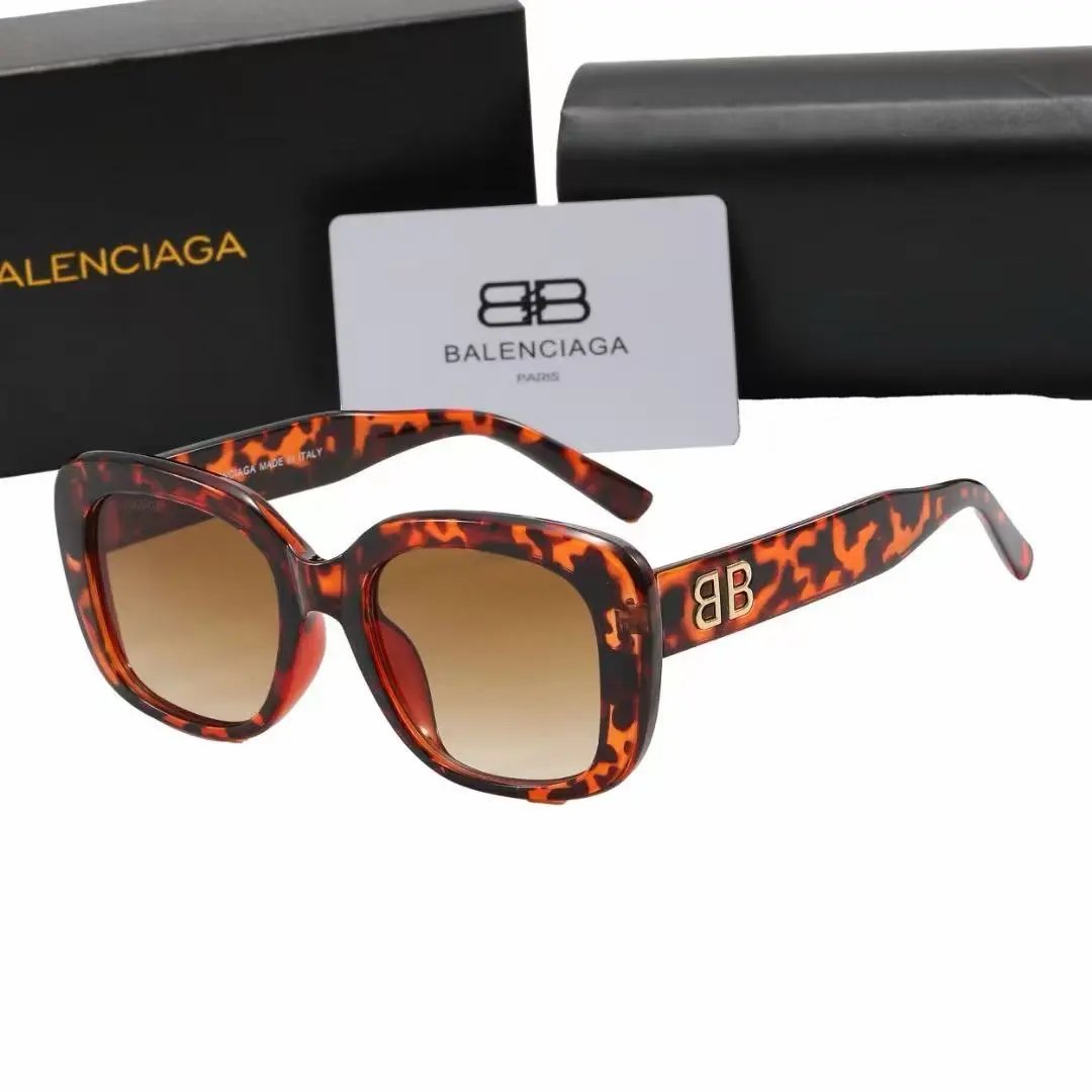 Balenciaga Eyewear Rectangular Logo Sunglasses — 23