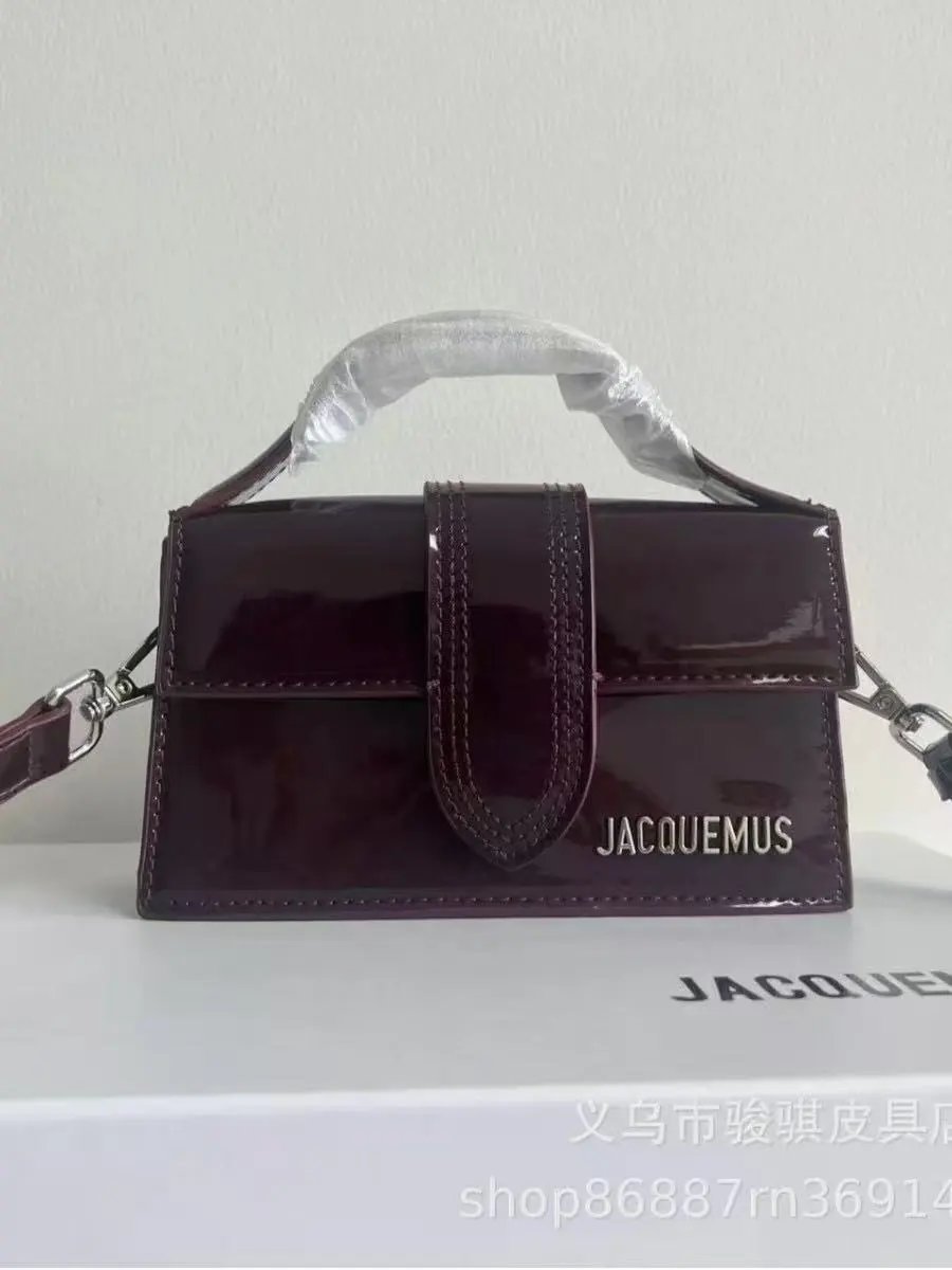 Jacquemus Handbags Structured flap handbag with top handles and detachable shoulder strap — 25(18cm)