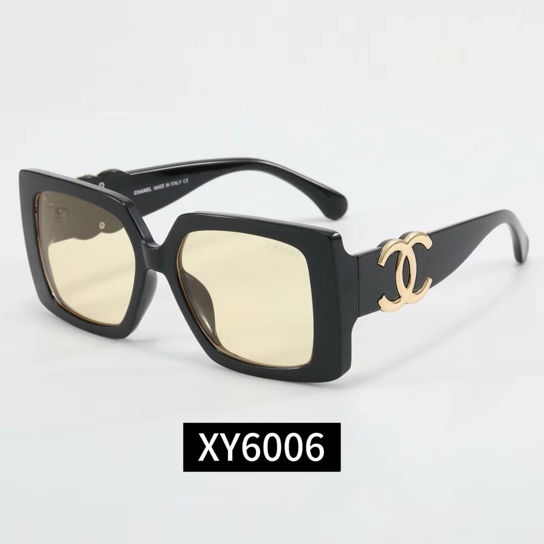 Chanel Eyewear Square-frame chain-detail sunglasses — 32