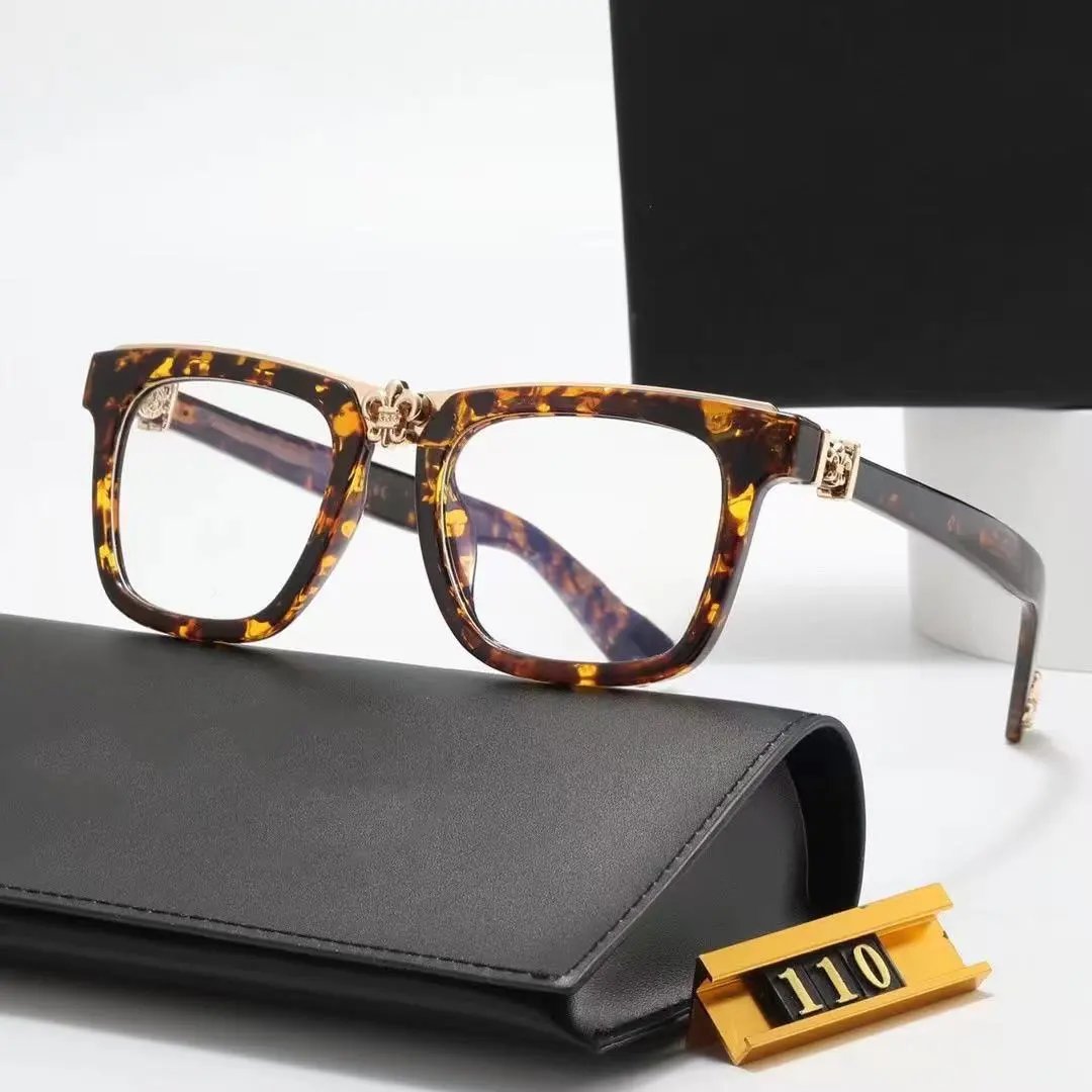 Chrome Hearts Eyewear Square Clear-Lens Eyeglass Frames with Cross Motifs product image
