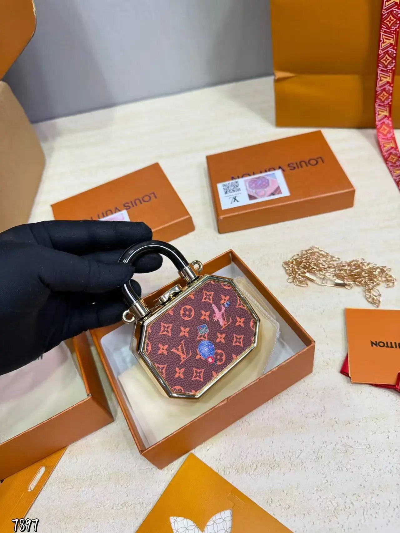 Louis Vuitton Uncategorized Monogram leather keychain — 23