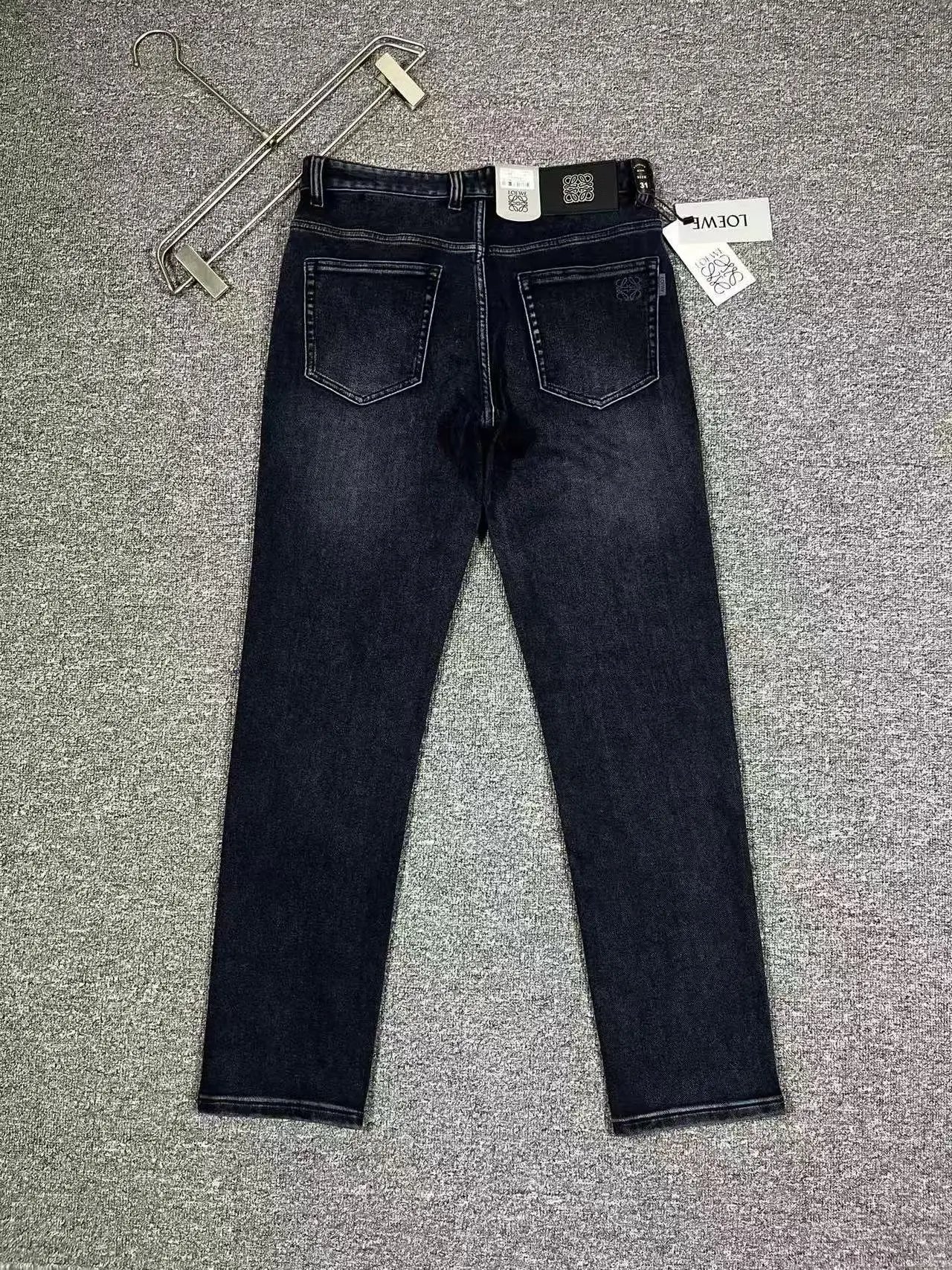 Dior Men's Oblique Bee Embroidery Slim Fit Blue Jeans - 6