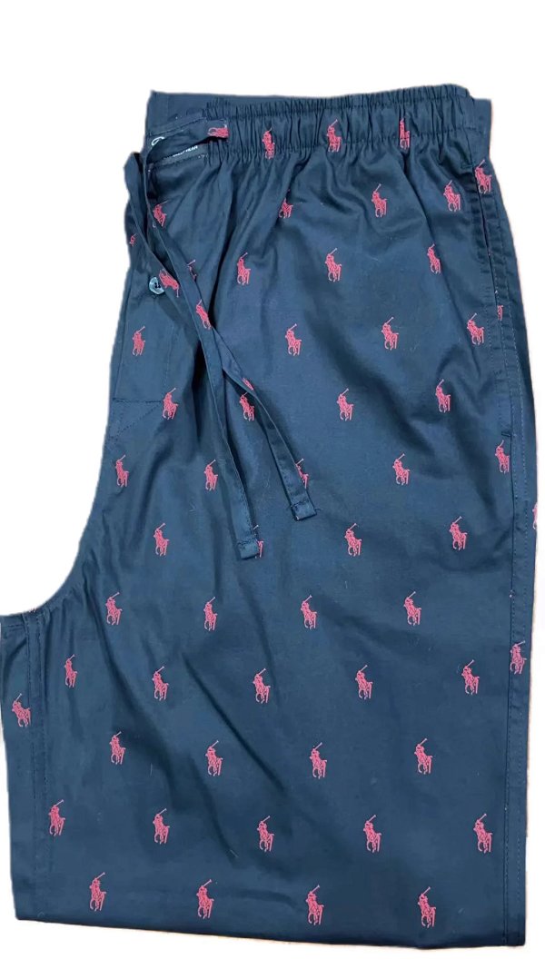 Polo Ralph Lauren All-Over Pony Print Navy Sleep Shorts Sleepwear product listing in Litbuy spreadsheet finds