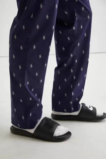 Polo Ralph Lauren Trousers All-Over Embroidered Pony Pajama Pants product detail image 3