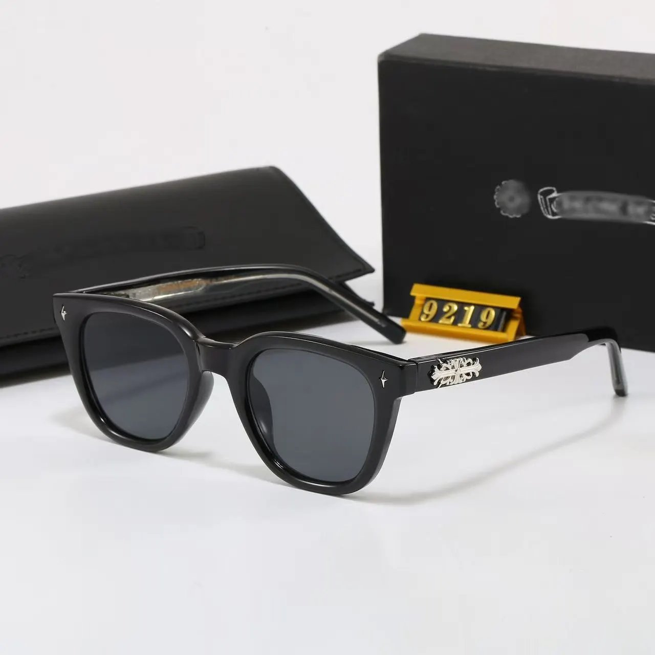 Chrome Hearts Eyewear Square Clear-Lens Eyeglass Frames with Cross Motifs product image