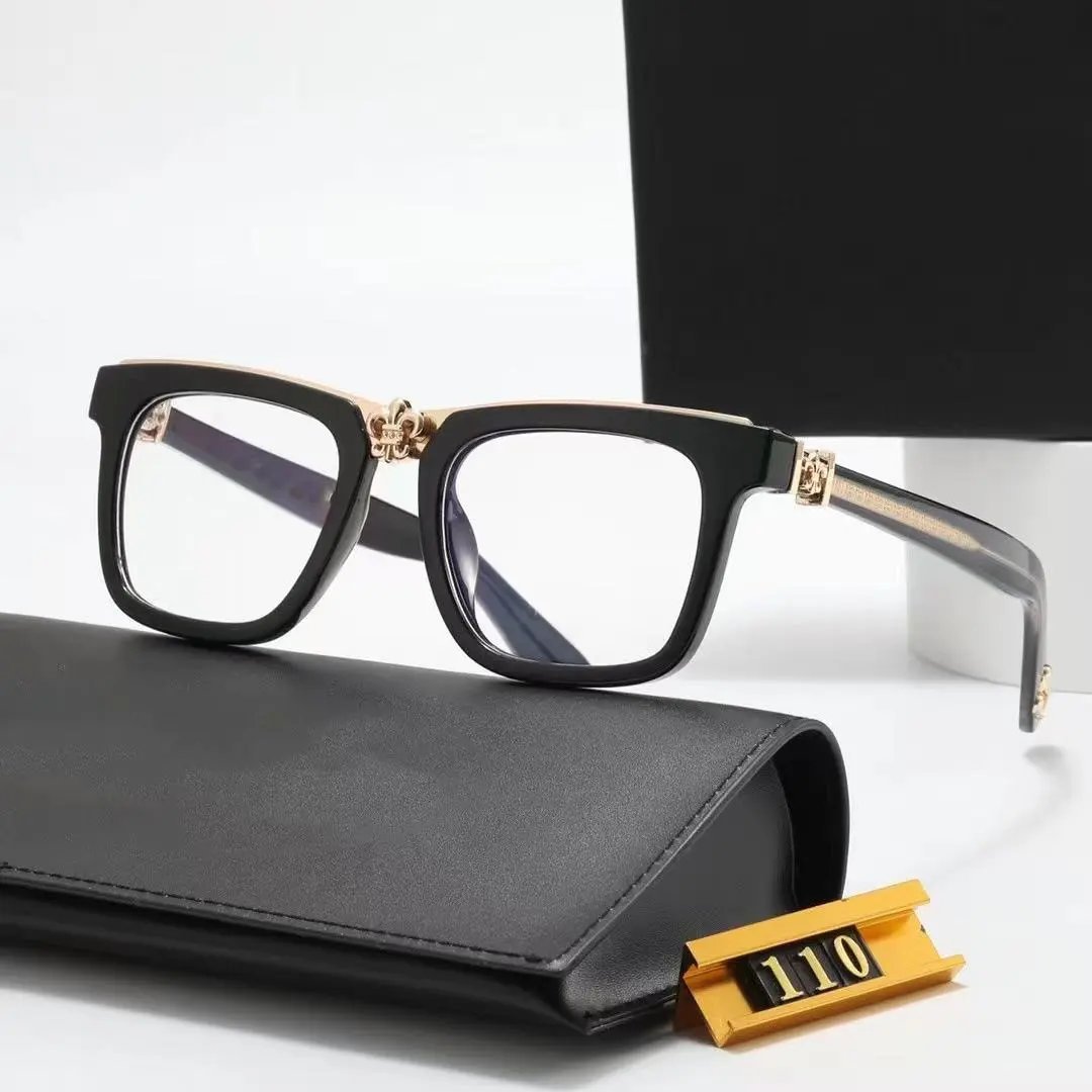 Chrome Hearts Eyewear Square Clear-Lens Eyeglass Frames with Cross Motifs product image