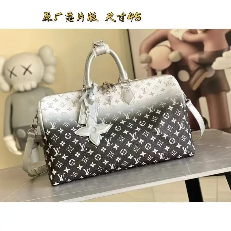 Louis Vuitton Travel Bags Monogram duffel bag with shoulder strap — 20
