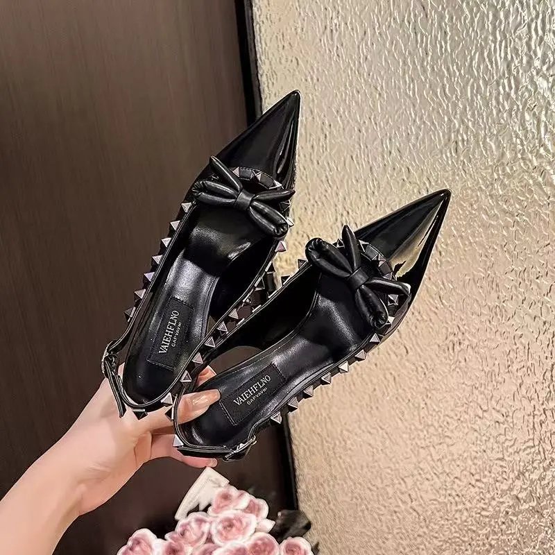 Unbranded Sandals Studded multi-strap open-toe slide — Flat bottom