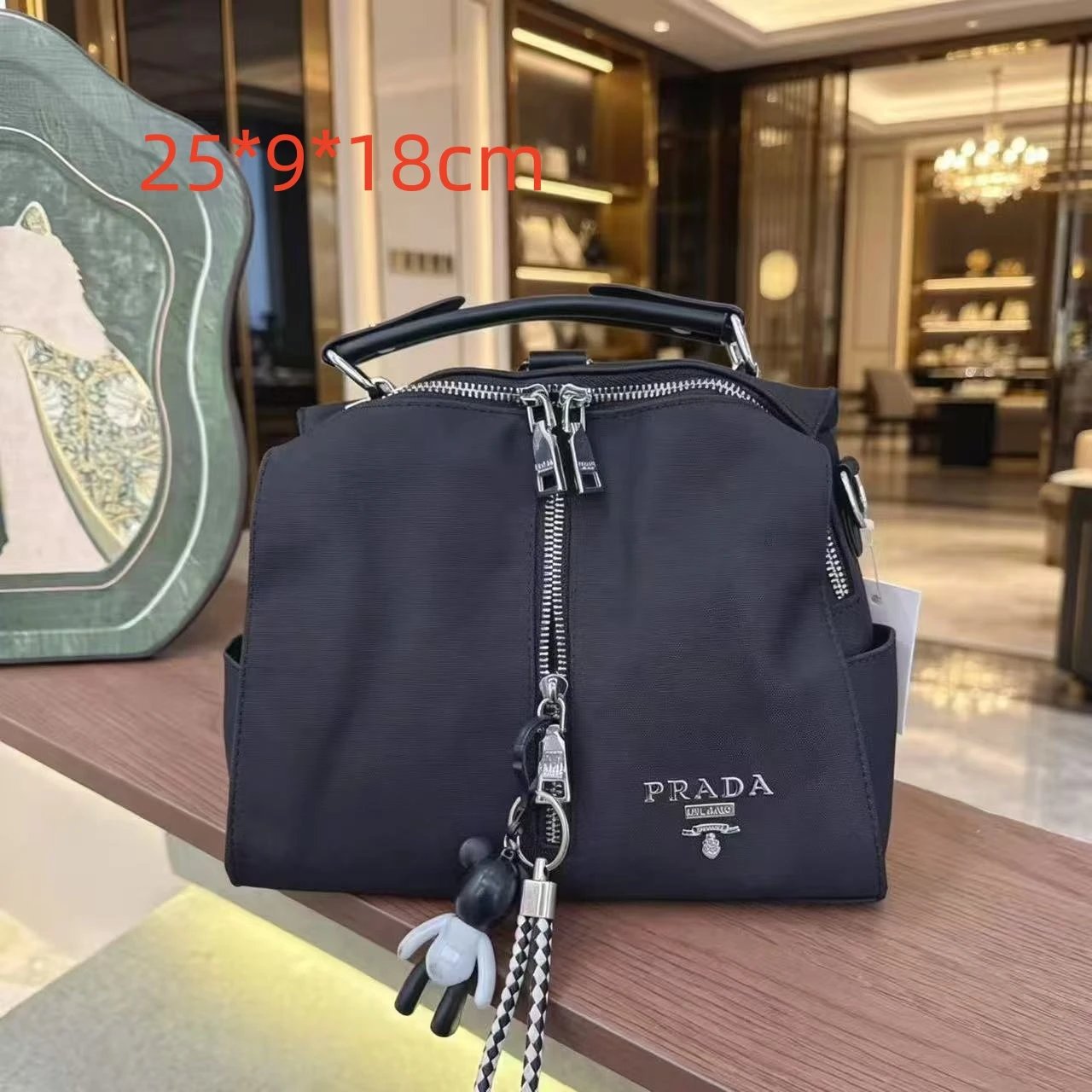 Unbranded Shoulder Bags Woven Hobo Bag with Braided Strap and Star Charm — 40