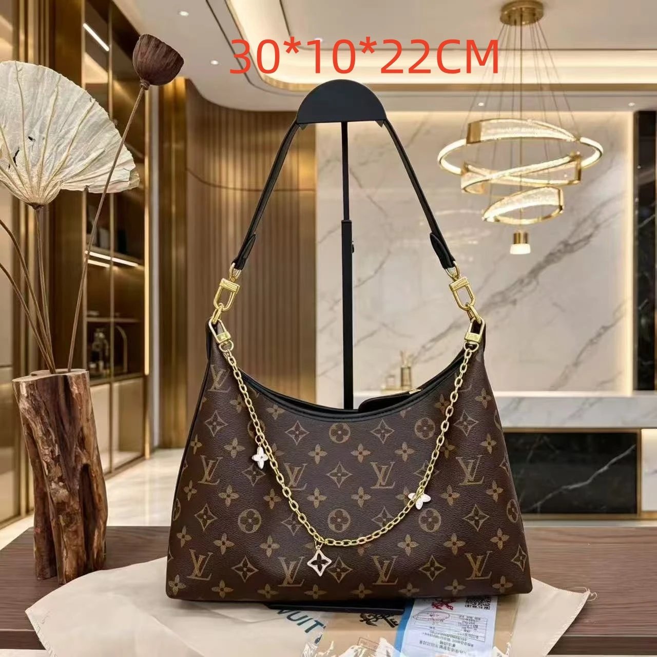Unbranded Shoulder Bags Woven Hobo Bag with Braided Strap and Star Charm — 9