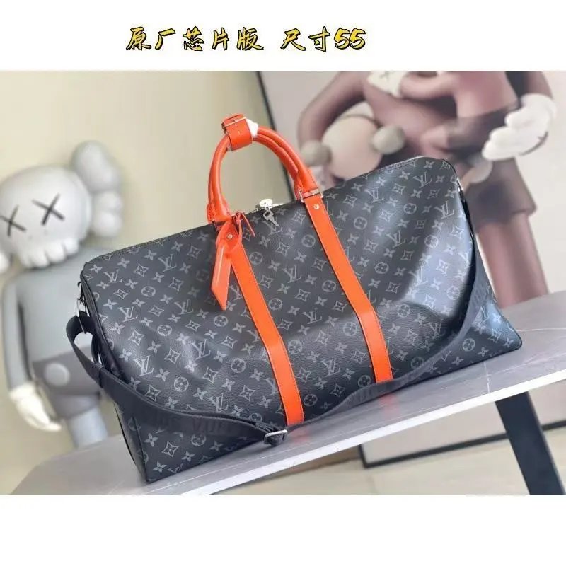 Louis Vuitton Travel Bags Monogram duffel bag with shoulder strap — 38