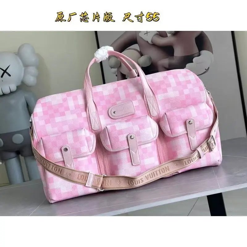 Louis Vuitton Travel Bags Monogram duffel bag with shoulder strap — 29