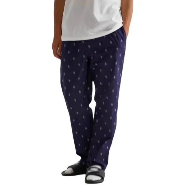 Polo Ralph Lauren Trousers All-Over Embroidered Pony Pajama Pants product detail image 4