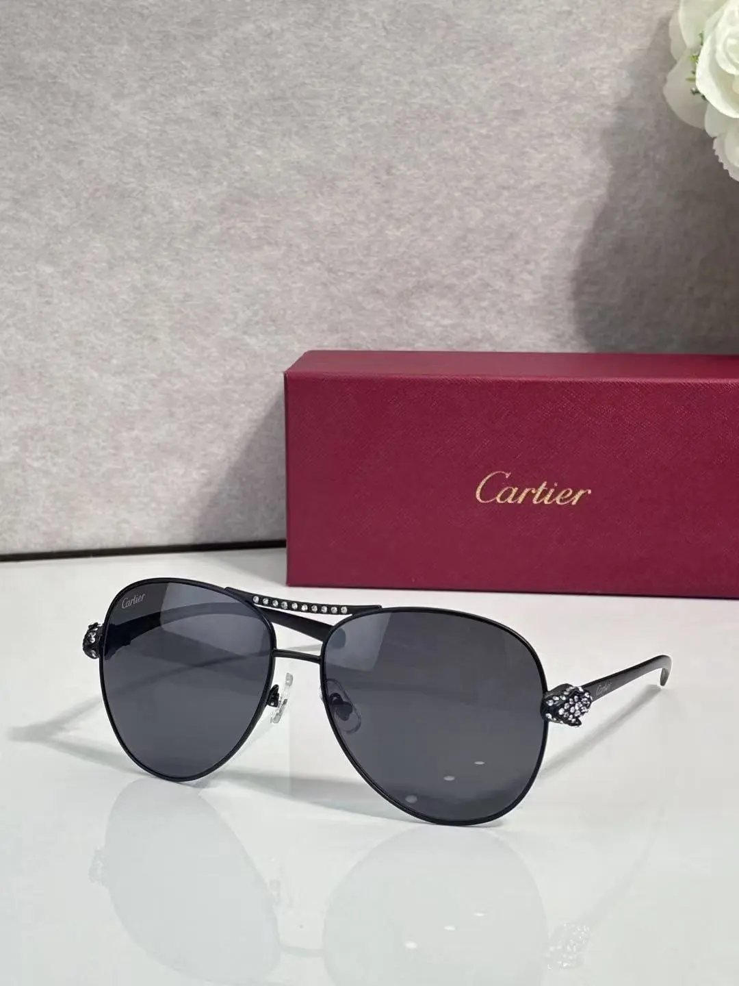 Cartier Eyewear 2011 Round Metal-Frame Sunglasses — 25