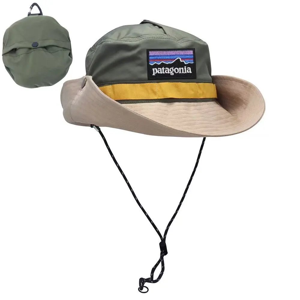 Patagonia Hats Wide-Brim Bucket Hat with Chin Cord — 22