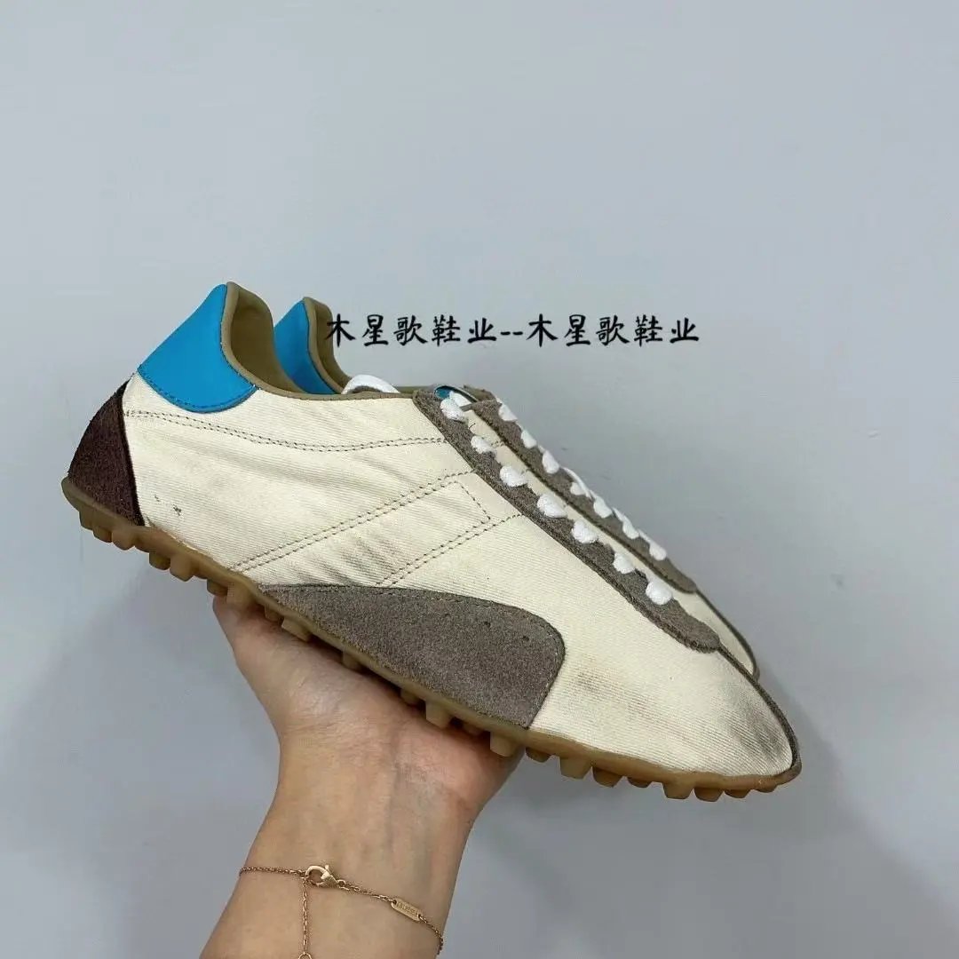 Unbranded Sneakers Low-top suede-panel gum sole — 33