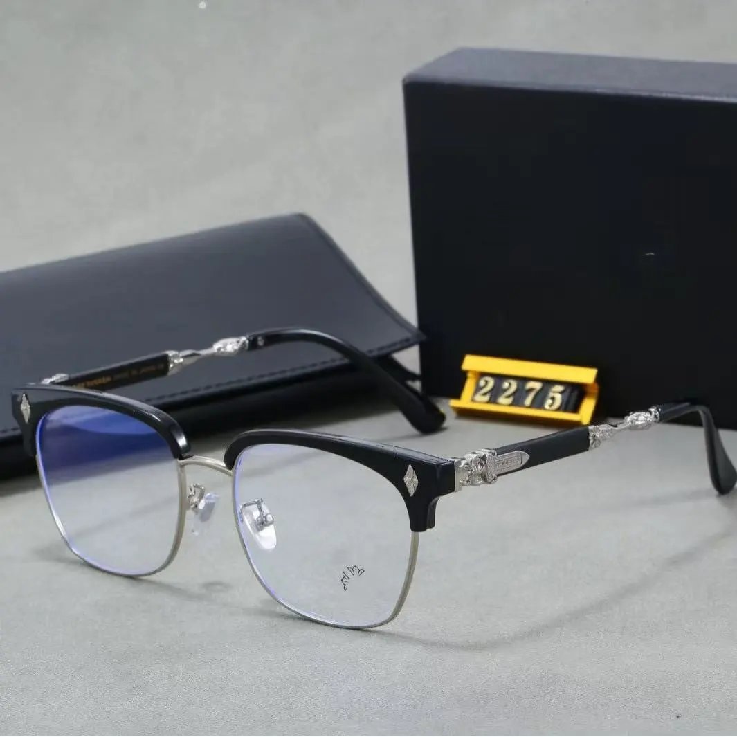 Chrome Hearts Eyewear Square Clear-Lens Eyeglass Frames with Cross Motifs product image