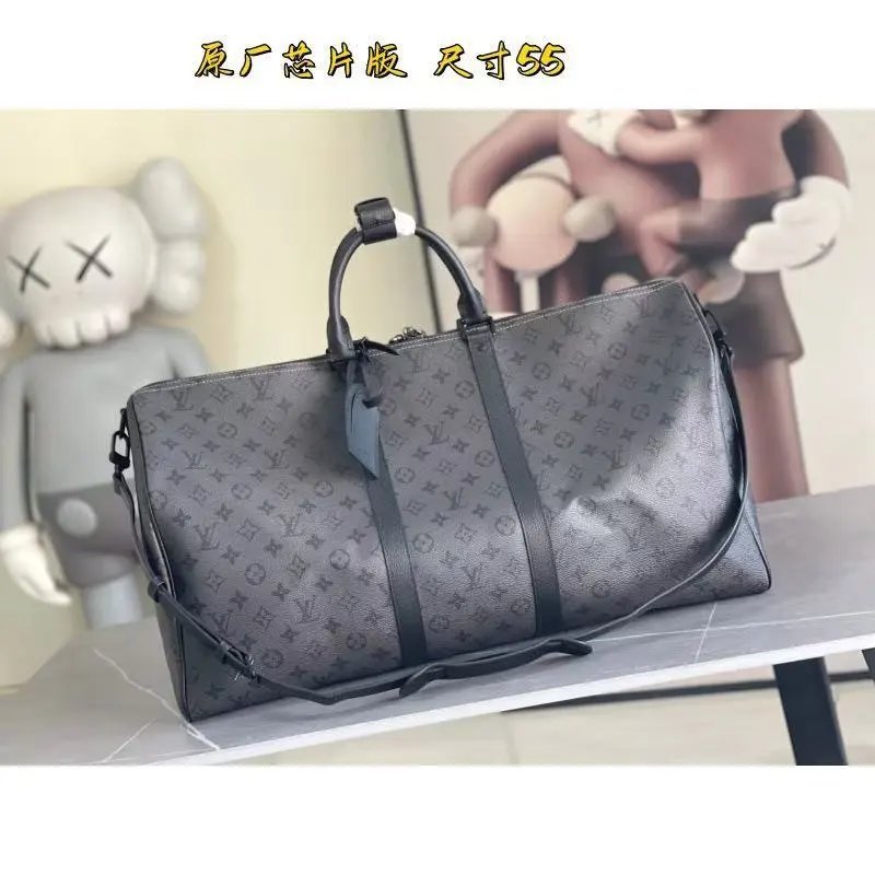 Louis Vuitton Travel Bags Monogram duffel bag with shoulder strap — 21