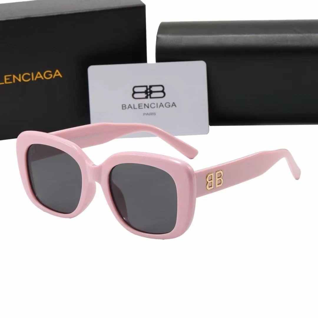 Balenciaga Eyewear Rectangular Logo Sunglasses — 20