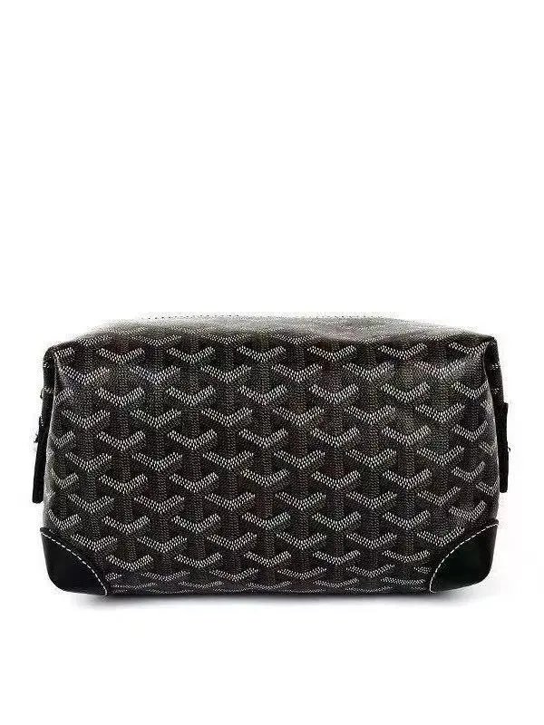 Goyard Travel Bags Goyardine zippered toiletry pouch — Black(25*12*12 CM)