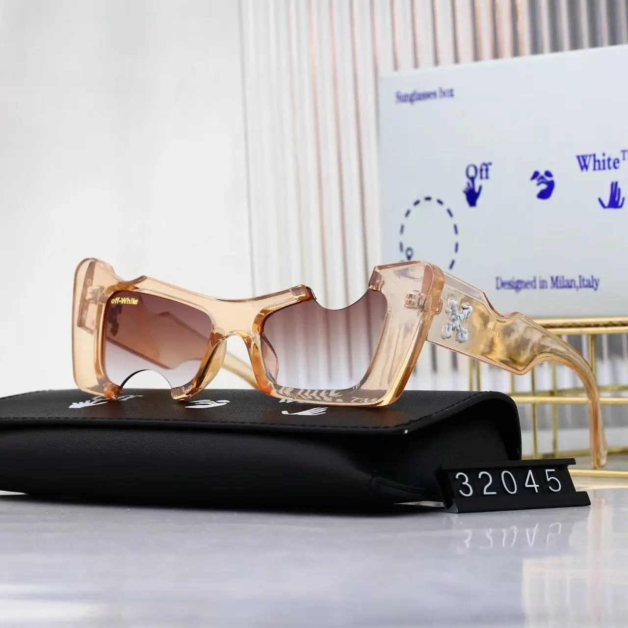 Off-White Eyewear Cutout Square Sunglasses product image