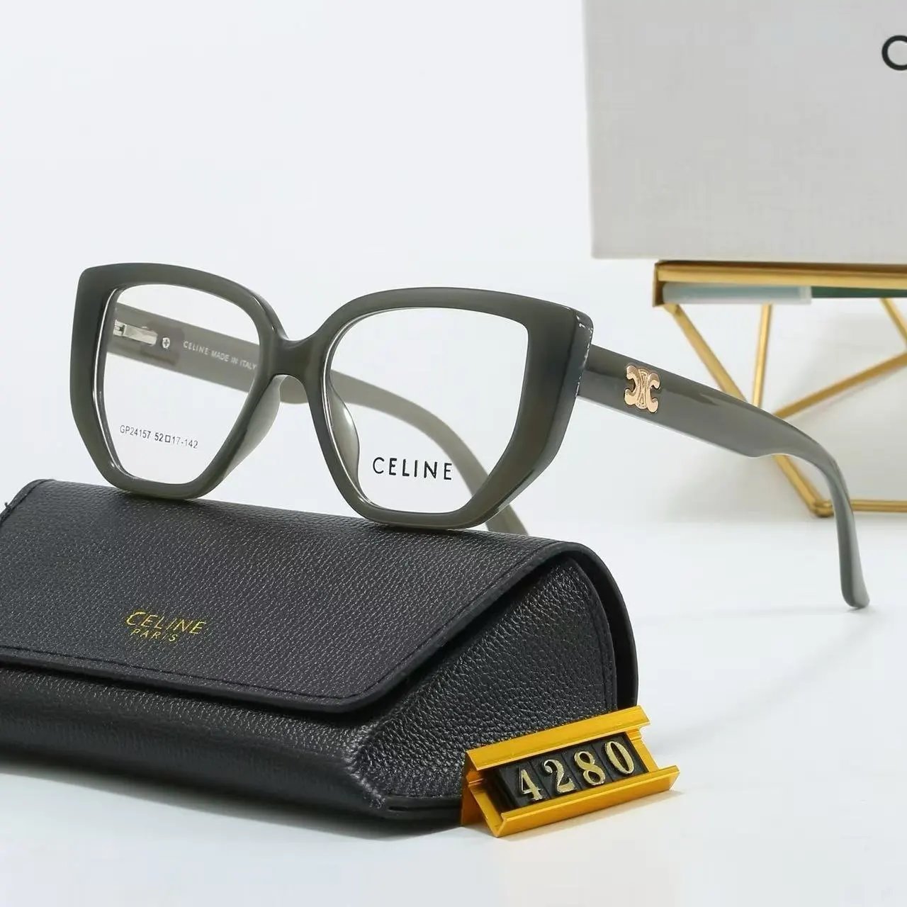 Celine Eyewear Oval Metal-Frame Sunglasses product image