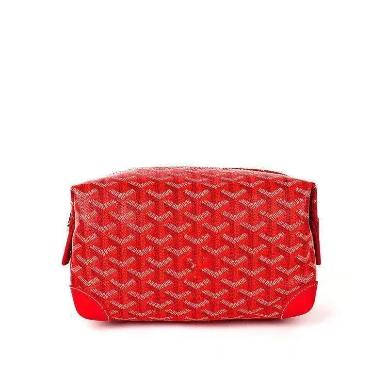 Goyard Travel Bags Goyardine zippered toiletry pouch — Red(25*12*12 CM)