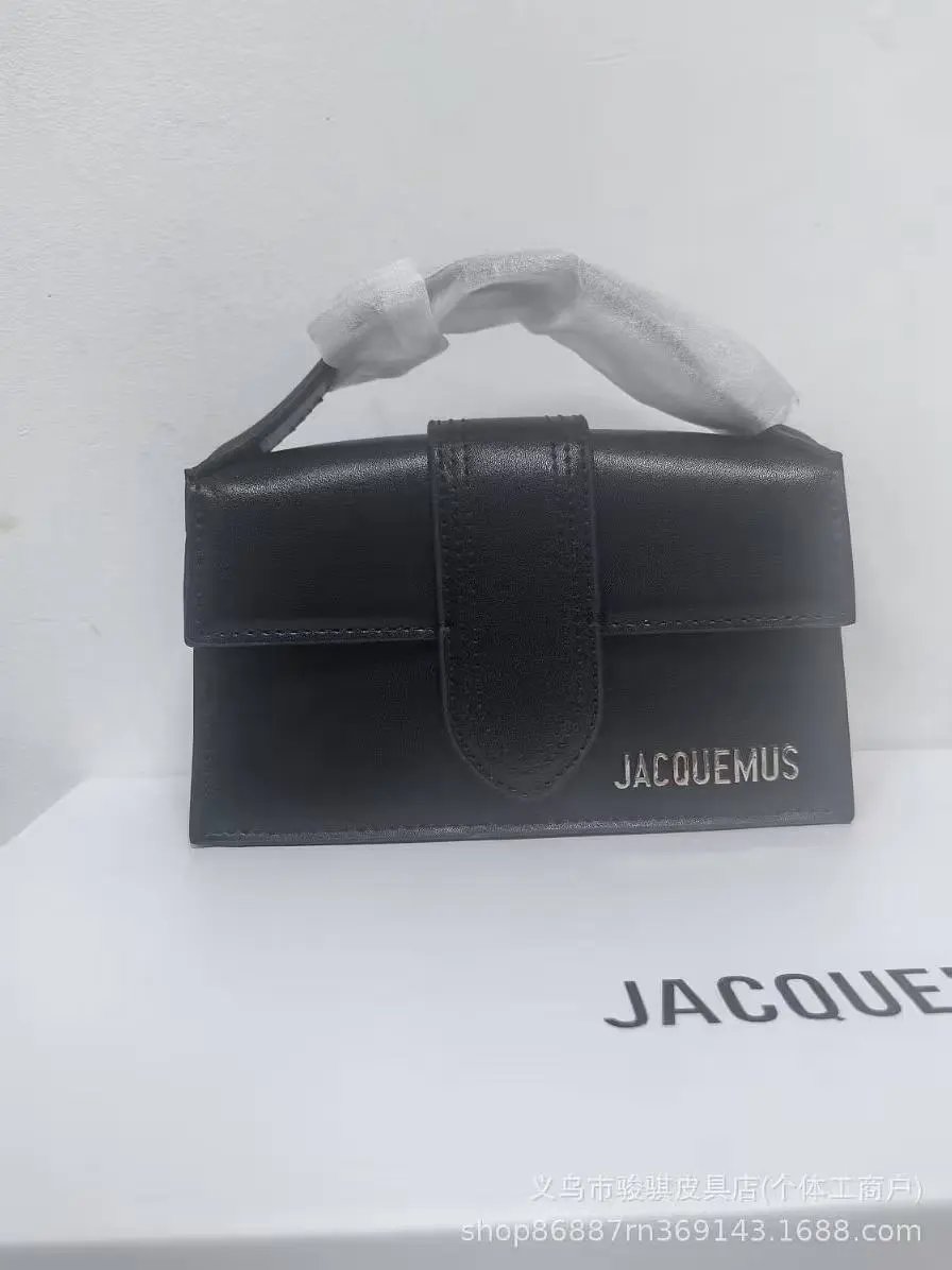 Jacquemus Handbags Structured flap handbag with top handles and detachable shoulder strap — 19(18cm)