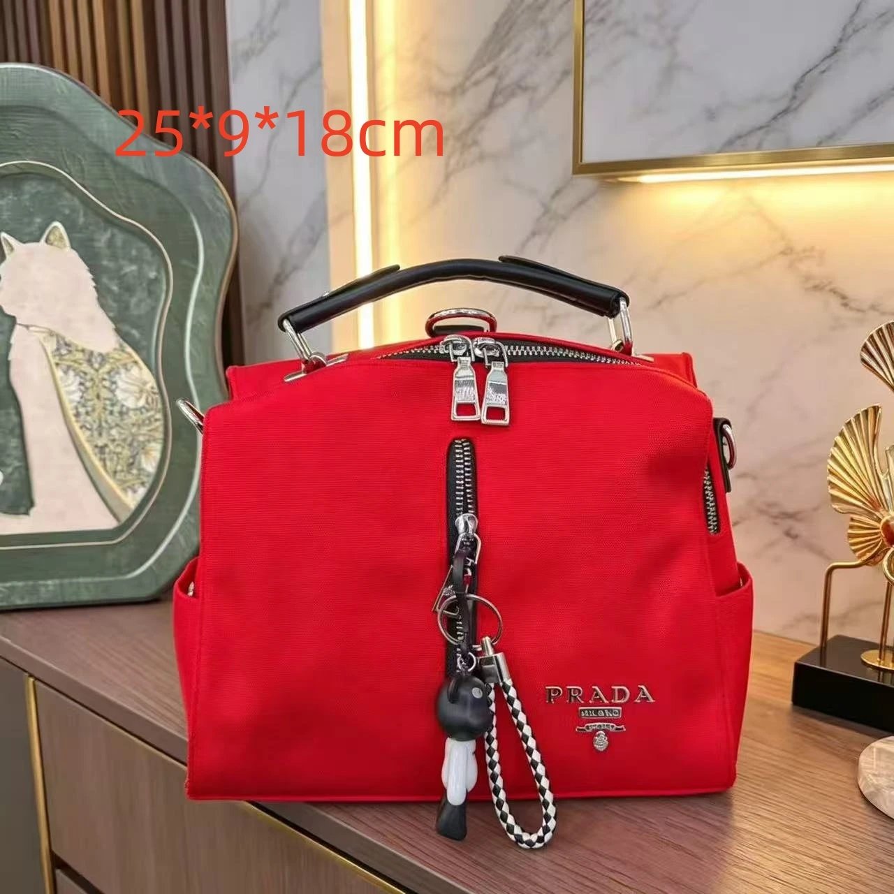 Unbranded Shoulder Bags Woven Hobo Bag with Braided Strap and Star Charm — 39