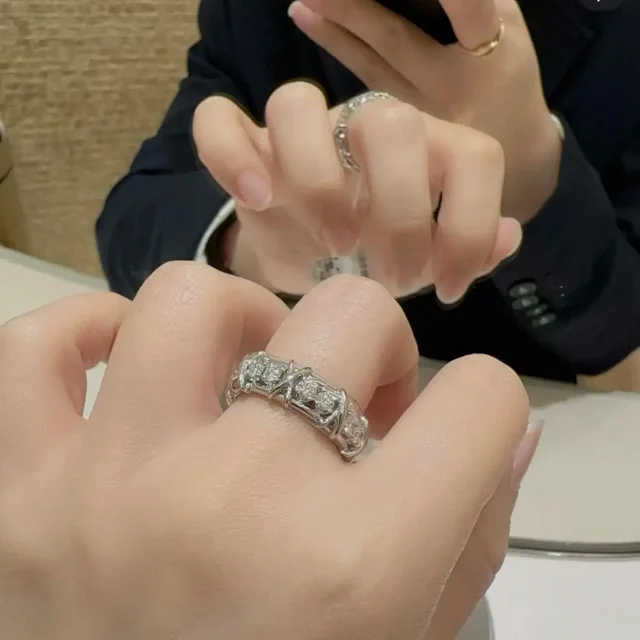 Gucci Jewelry Crystal Double G Ring product detail image 6