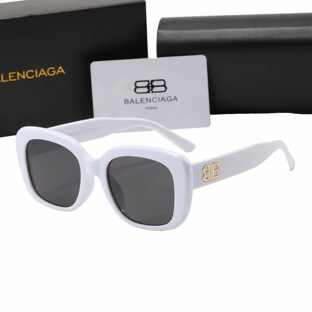 Balenciaga Eyewear Rectangular Logo Sunglasses — 19