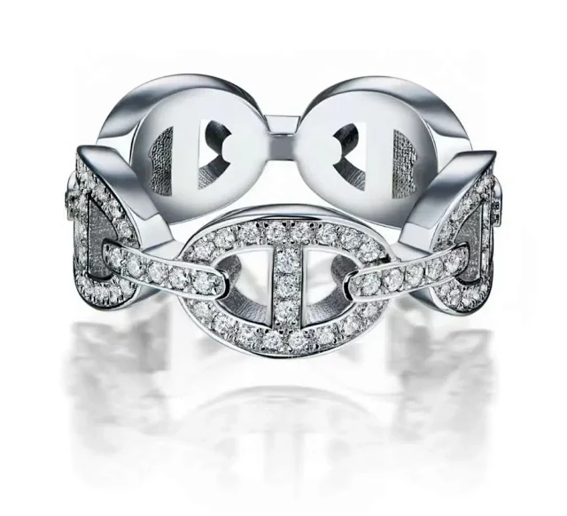 Gucci Jewelry Crystal Double G Ring product detail image 15