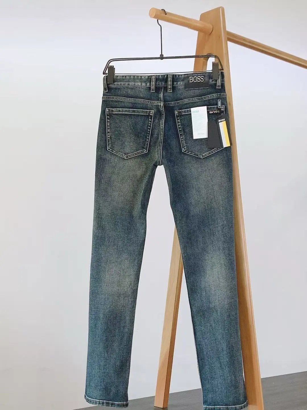 Dior Men's Oblique Bee Embroidery Slim Fit Blue Jeans - 3