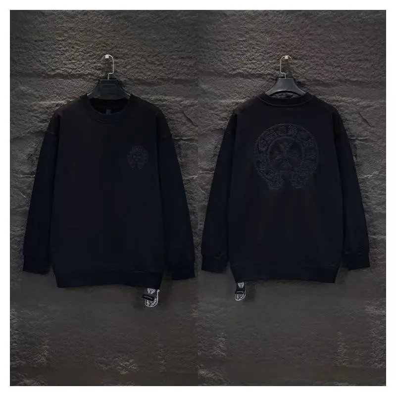Chrome Hearts Cross Logo Washed Black Hoodie - 11
