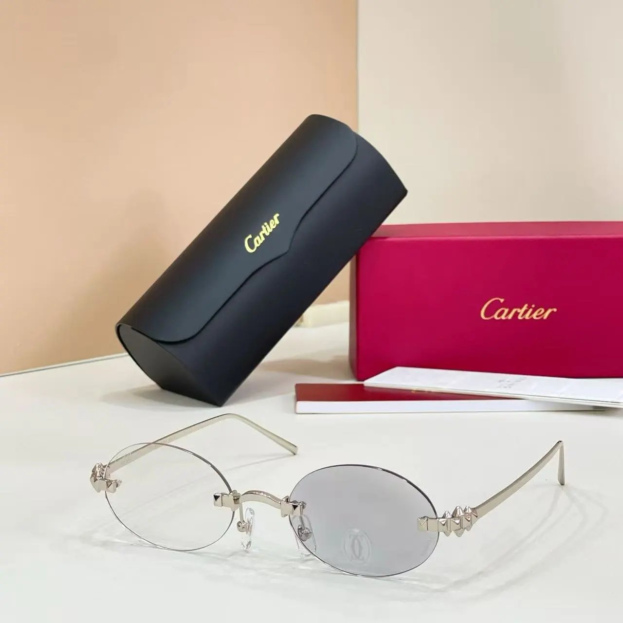 Cartier Eyewear 2011 Round Metal-Frame Sunglasses — 39
