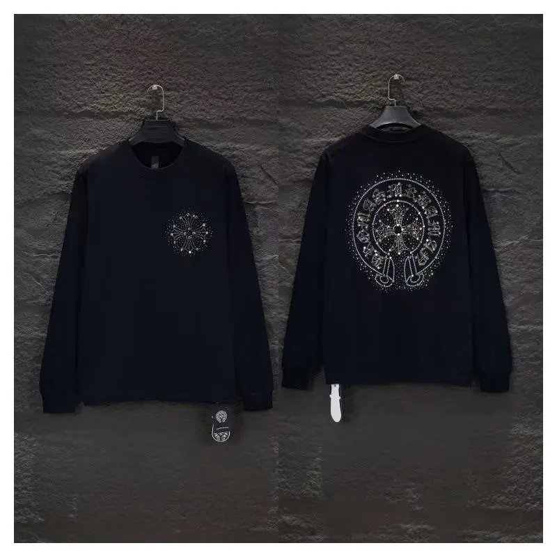 Chrome Hearts Cross Logo Washed Black Hoodie - 7
