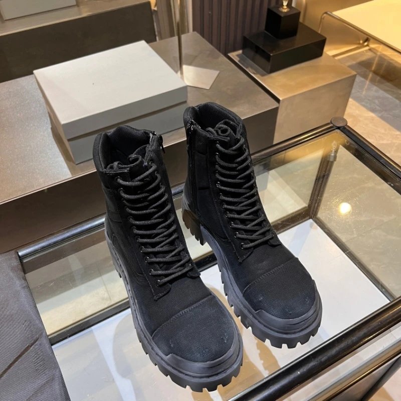 Balenciaga Arena Combat Boots Black Boots