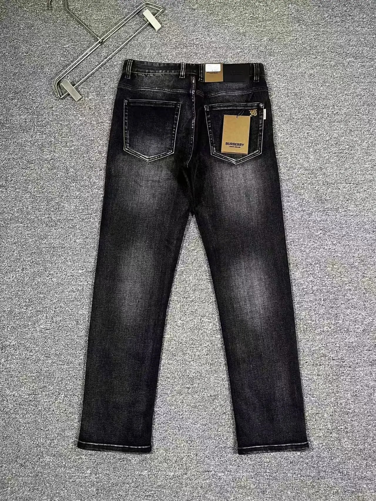 Dior Men's Oblique Bee Embroidery Slim Fit Blue Jeans - 8