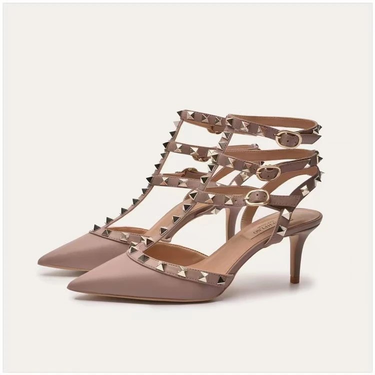 Unbranded Sandals Studded multi-strap open-toe slide — 25