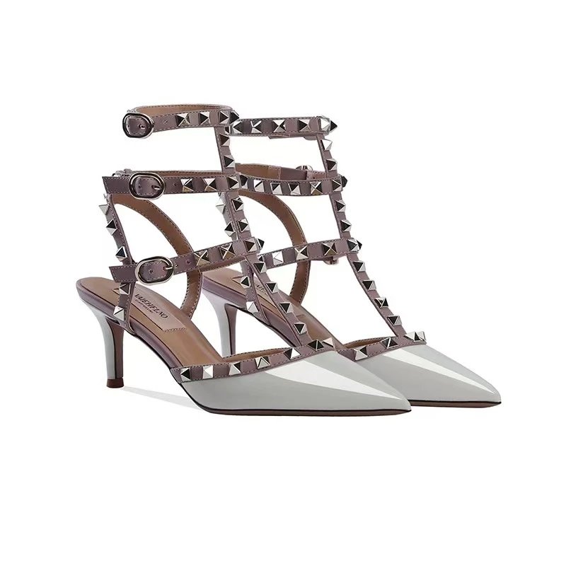 Unbranded Sandals Studded multi-strap open-toe slide — 20