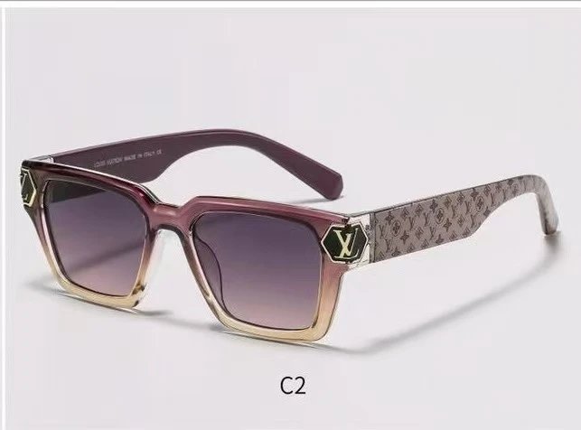 Louis Vuitton Eyewear Oversized shield sunglasses with Monogram print — 34