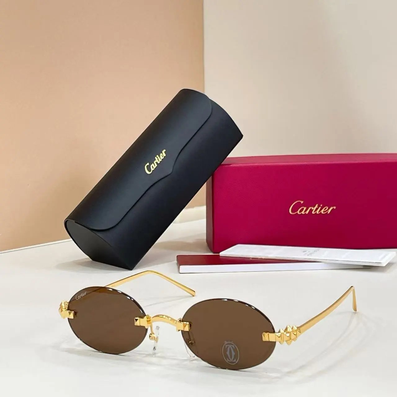Cartier Eyewear 2011 Round Metal-Frame Sunglasses — XZ011