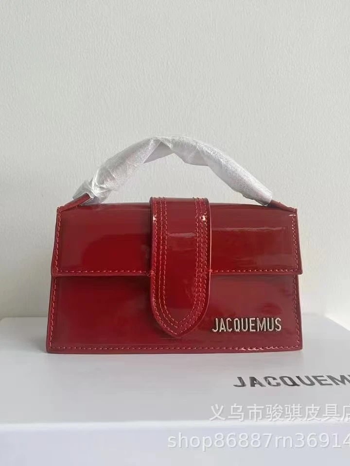 Jacquemus Handbags Structured flap handbag with top handles and detachable shoulder strap — 20(18cm)