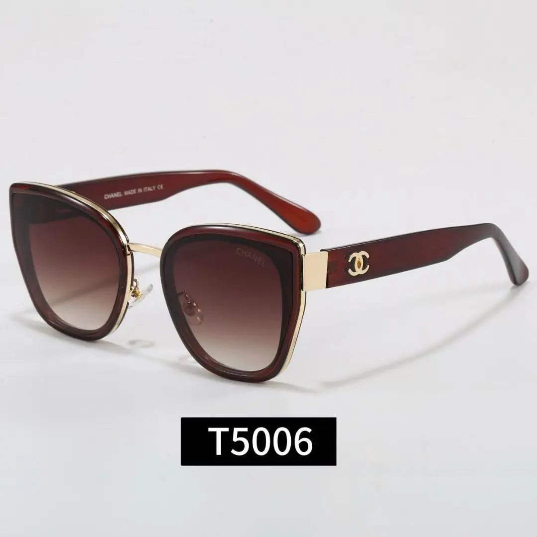 Chanel Eyewear Square-frame chain-detail sunglasses — 21