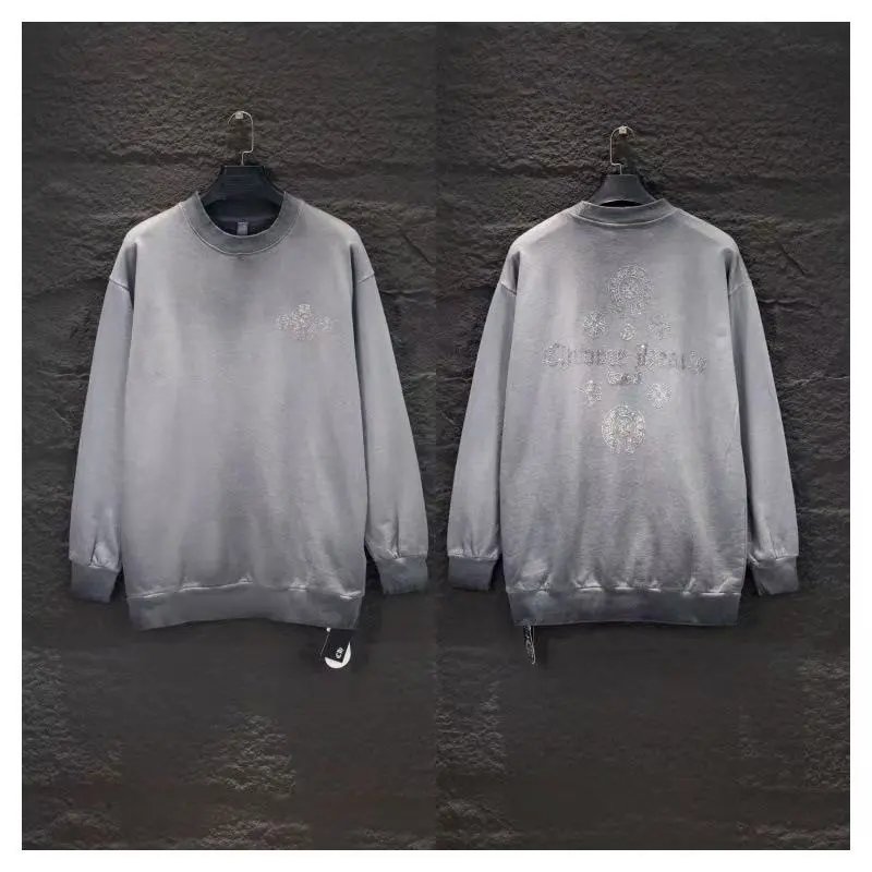 Chrome Hearts Cross Logo Washed Black Hoodie - 3